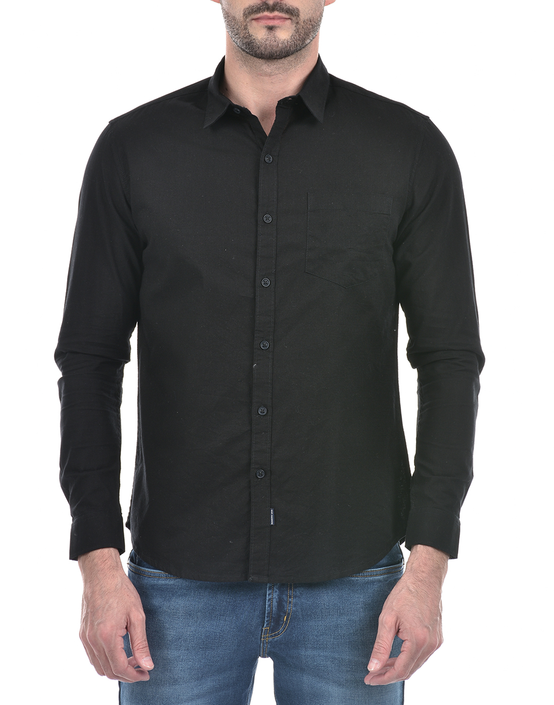 Numero Uno Men Solid Black Shirt
